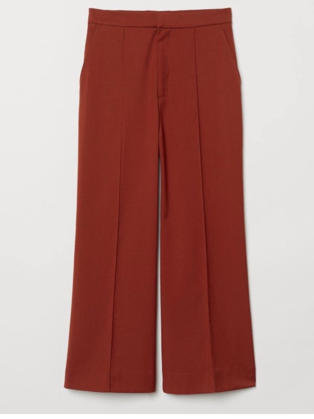 NWOT Women’s H&M Rust Orange
Flare Palazzo Pants. Sz: 8